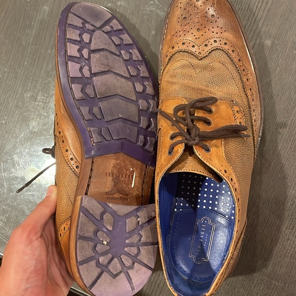 Ted Baker London men’s brown dress shoes size 10 - Picture 5 of 6